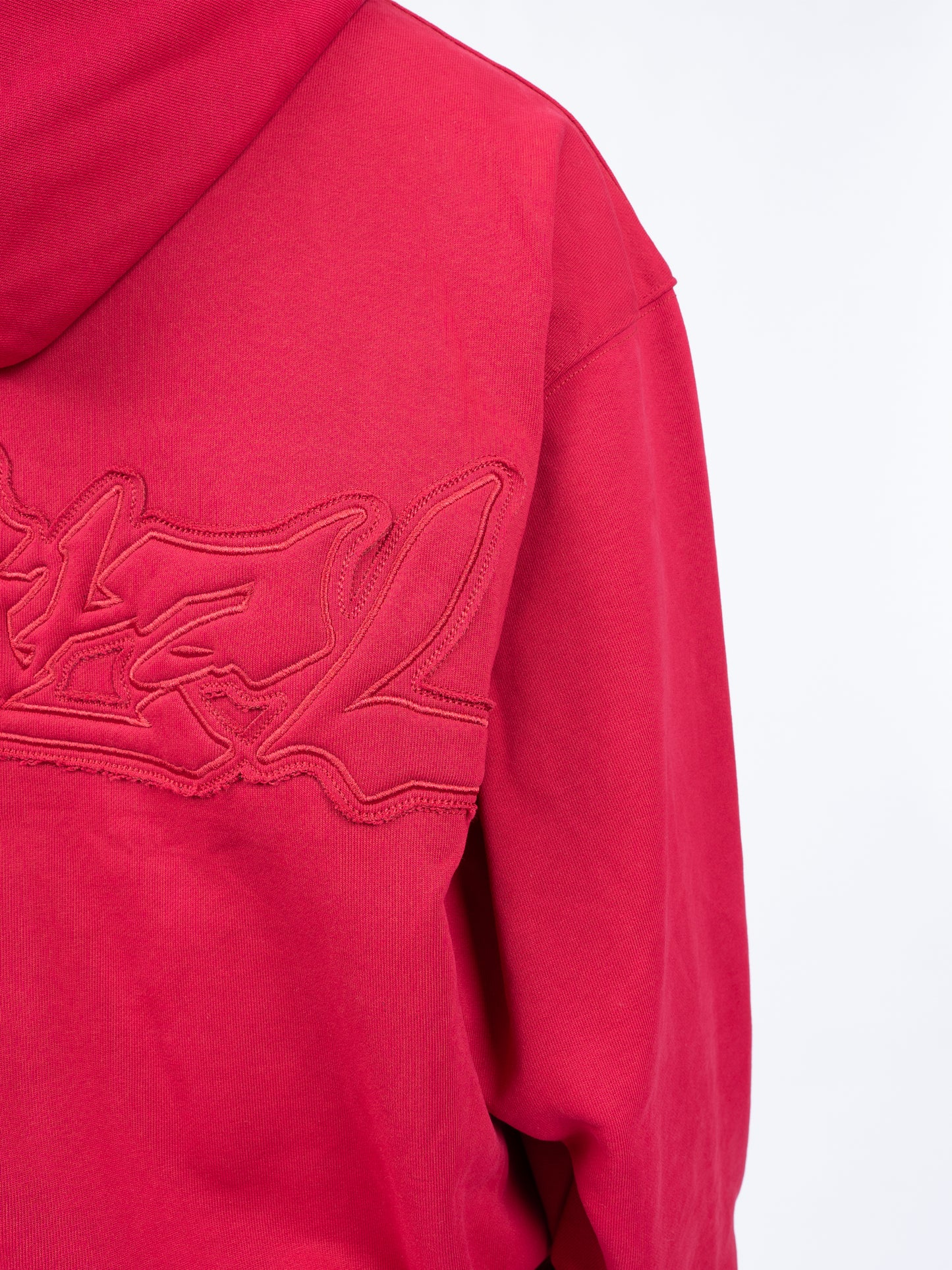 1997shell Stock Logo Hoodie(Red)