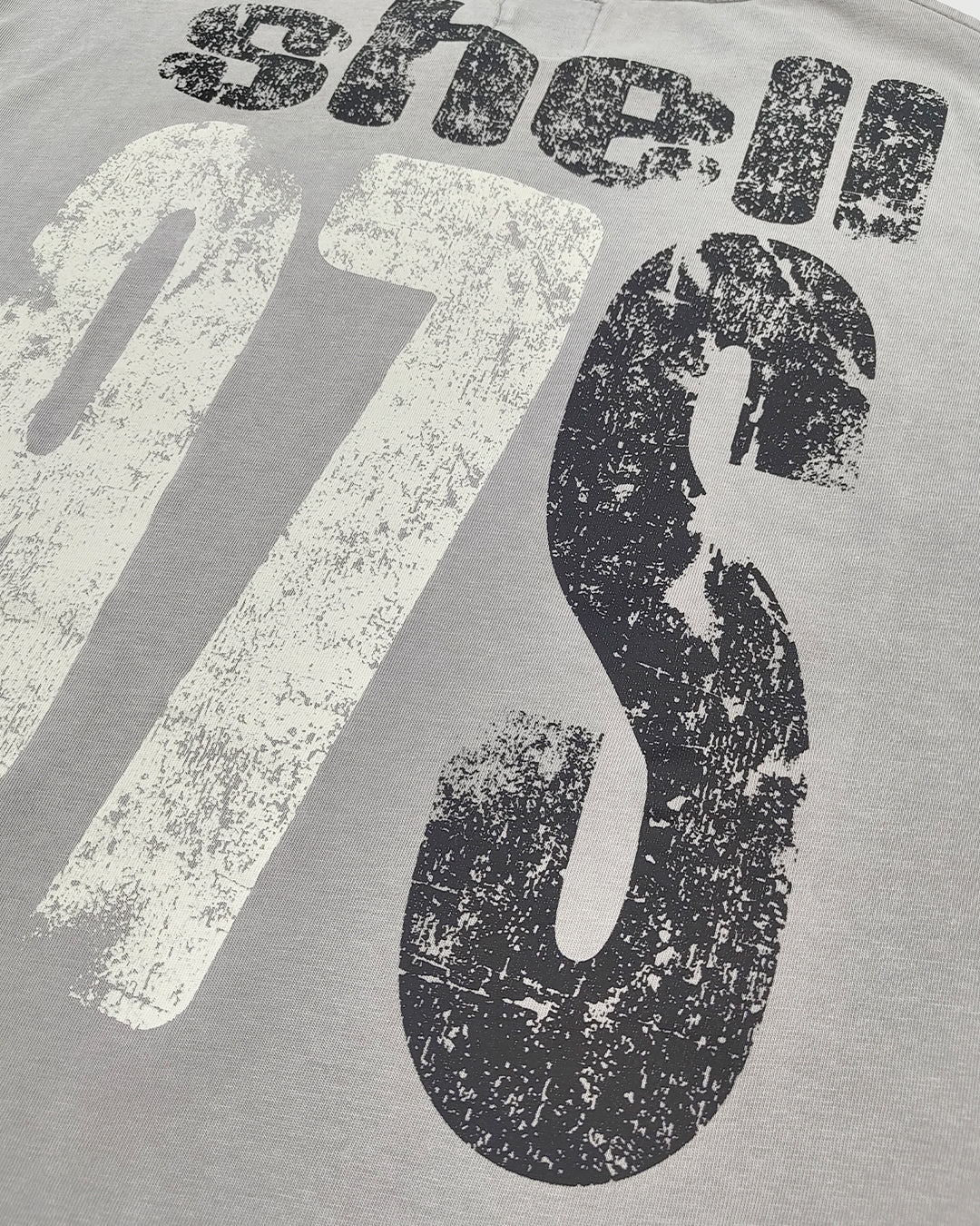 1997Shell WASH LIGHT GREY LOGO TEE