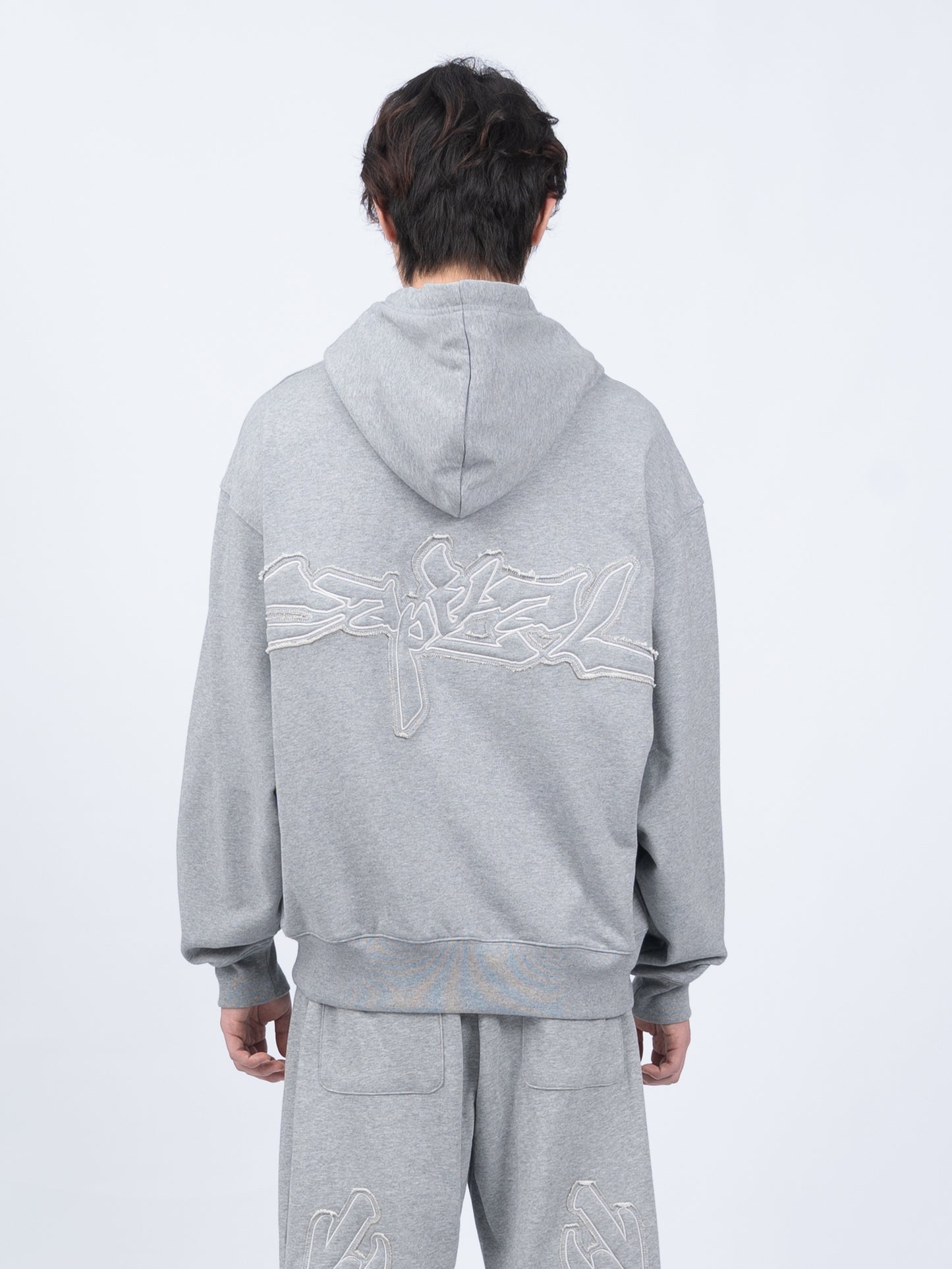 1997shell Stock Logo Hoodie(Grey)