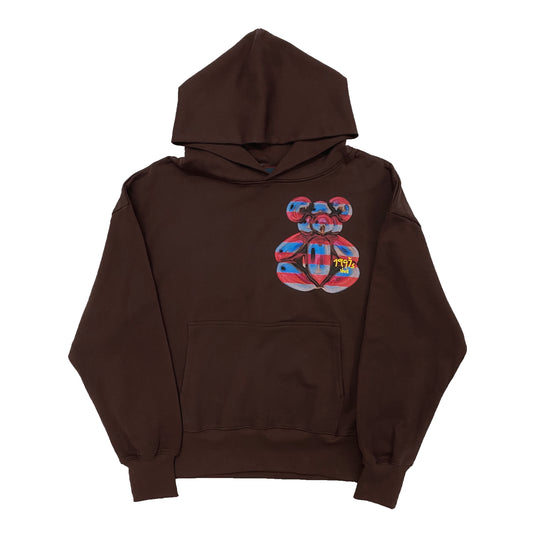 1997shell Bear Print Hoodie